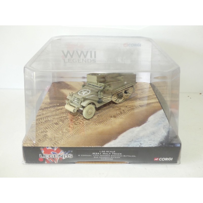 CHAR M3A1 HALF TRACK MILITAIRE CORGI CC60402 1:50