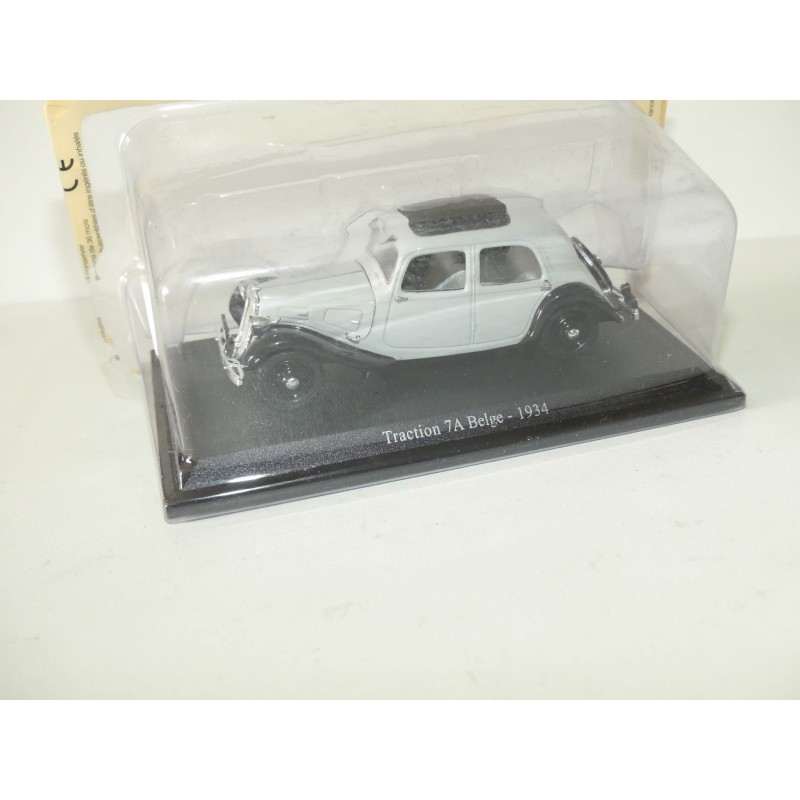 CITROEN TRACTION 7A BELGE 1934 Gris et Noir UNIVERSAL HOBBIES 1:43 blister