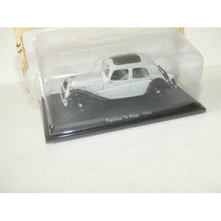 CITROEN TRACTION 7A BELGE 1934 Gris et Noir UNIVERSAL HOBBIES 1:43 blister