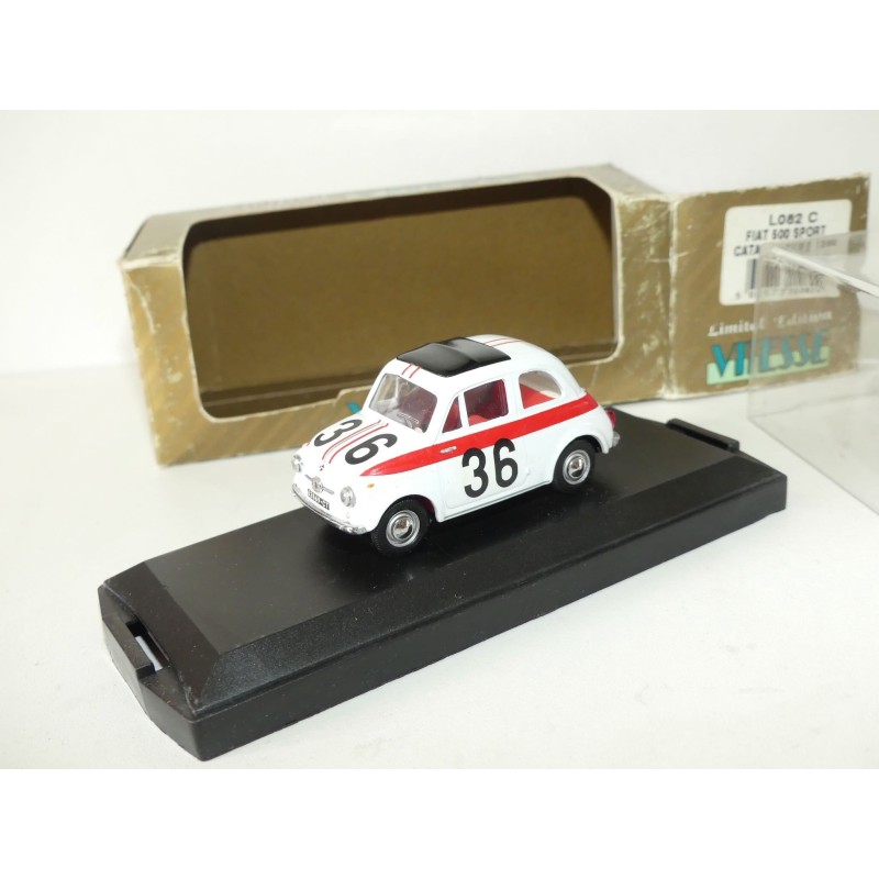 FIAT 500 SPORT ROAD VERSION 1960 Blanc VITESSE L082A 1:43