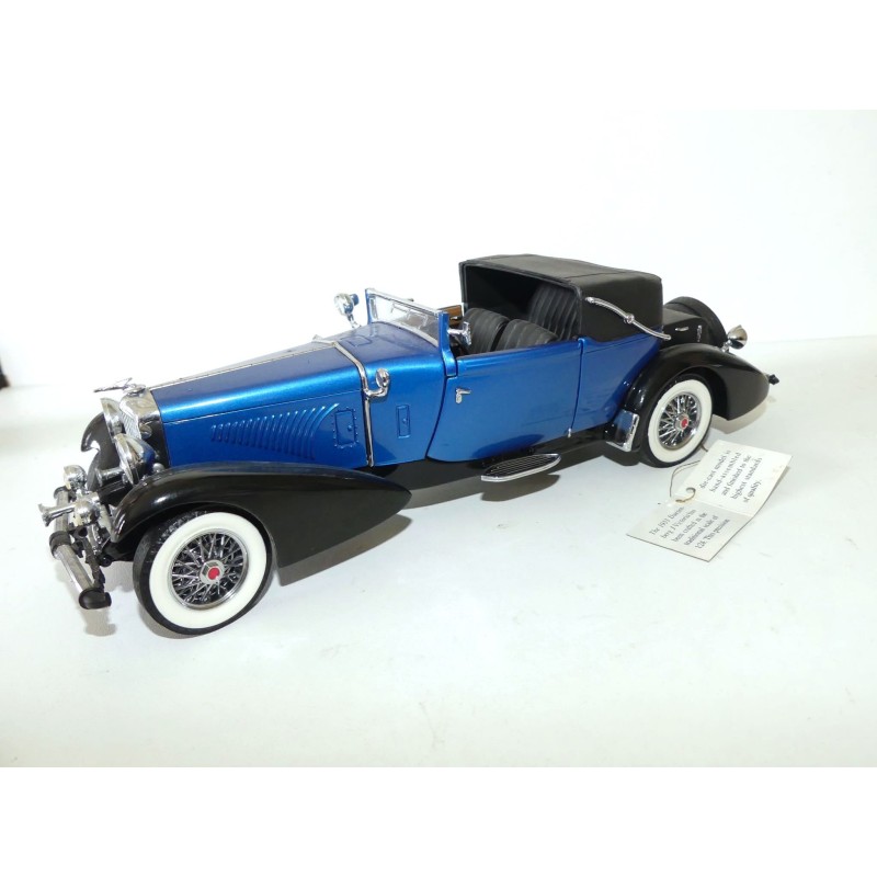 DUENSENBERG J VICTORIA 1933 Bleu FRANKLIN MINT 1:24 sans boite
