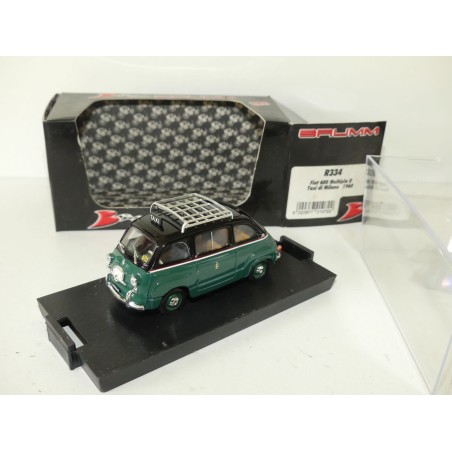 FIAT 600 MULTIPLA D TAXI DE MILAN 1960 BRUMM R334 1:43