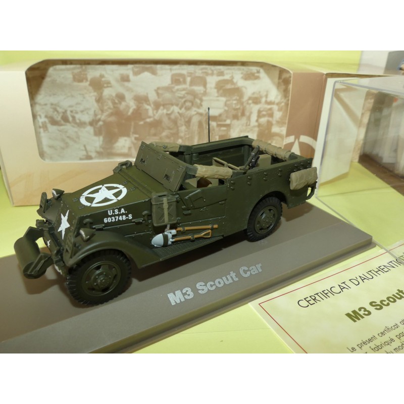M3 SCOUT CAR MILITAIRE ATLAS NÂ°20 1:43