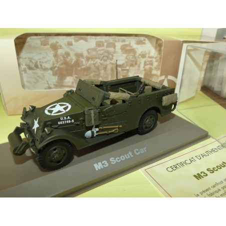 M3 SCOUT CAR MILITAIRE ATLAS NÂ°20 1:43