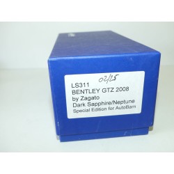BENTLEY GTZ 2008 BY ZAGATO Bleu Sapphire LOOKSMART LS311 1:43