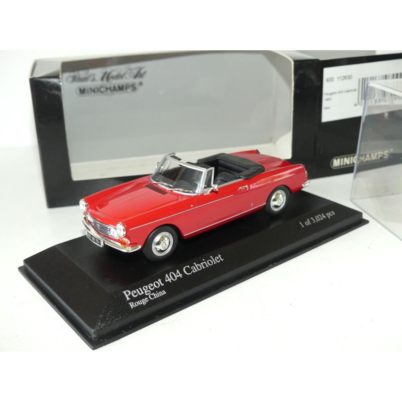 PEUGEOT 404 CABRIOLET 1962 Rouge MINICHAMPS 1:43