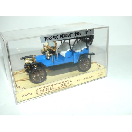 PEUGEOT TORPEDO 1906 Bleu MINIALUXE 1:43
