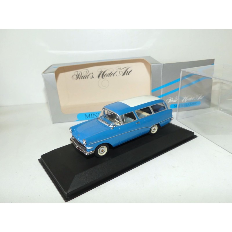 OPEL REKORD P1 CARAVAN 1958-1960 Blue Bleu MINICHAMPS 1:43 dÃ©faut