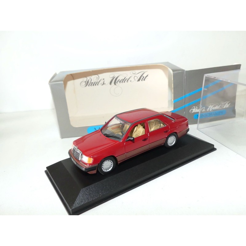 MERCEDES 230 E W124 Rouge MINICHAMPS 1:43
