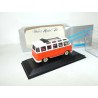 VW COMBI T1 BUS SAMBA Orange et Blanc MINICHAMPS 1:43