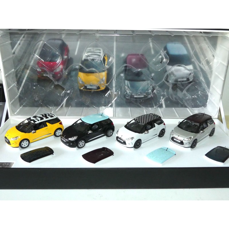 CITROEN DS3 COFFRTE DE 4 MODELES NOREV 1:43