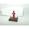 FIGURINE PILOTE F1 M. ANDRETTI SUR FERRARI socle bois 1:43 figurine metal peint