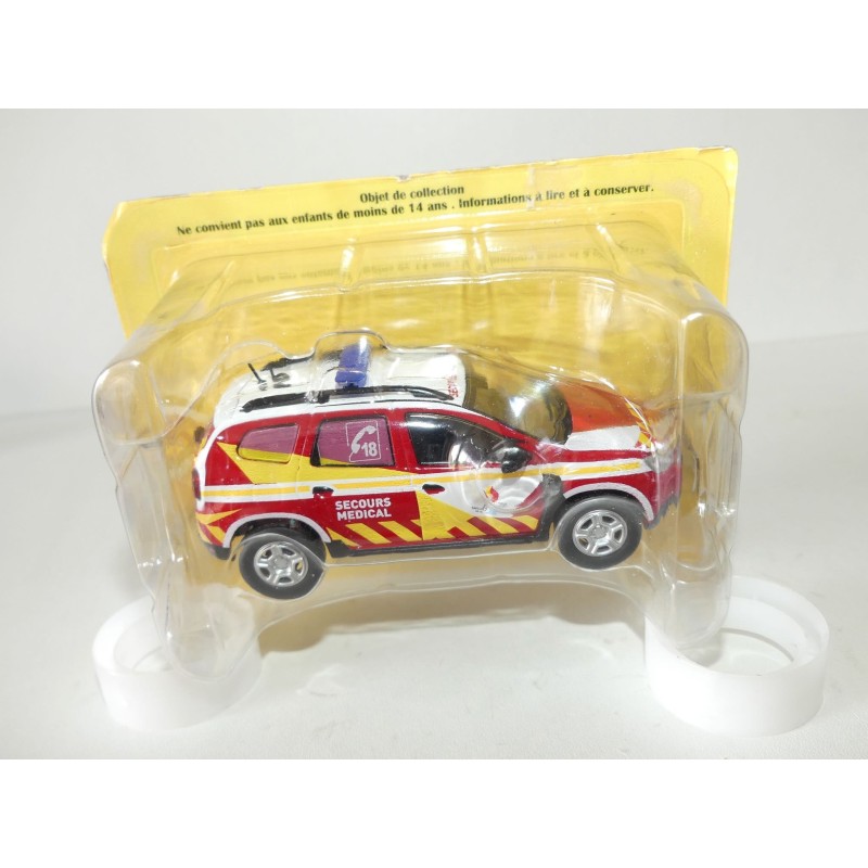 RENAULT DACIA DUSTER Secours Medical Moselle POMPIERS IXO PRESSE N°55 1:43 blister