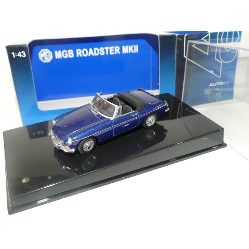 MGB ROADSTER MKII 1969 Bleu AUTOART 1:43