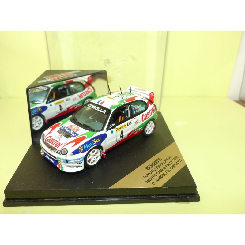TOYOTA COROLLA WRC RALLYE DE MONTE CARLO 1999 D. AURIOL VITESSE SKM99036 1:43 3Ã¨me