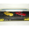 FERRARI 250 GTO Jaune et 512 BB Rouge COFFRET SOLIDO 7043 1:43