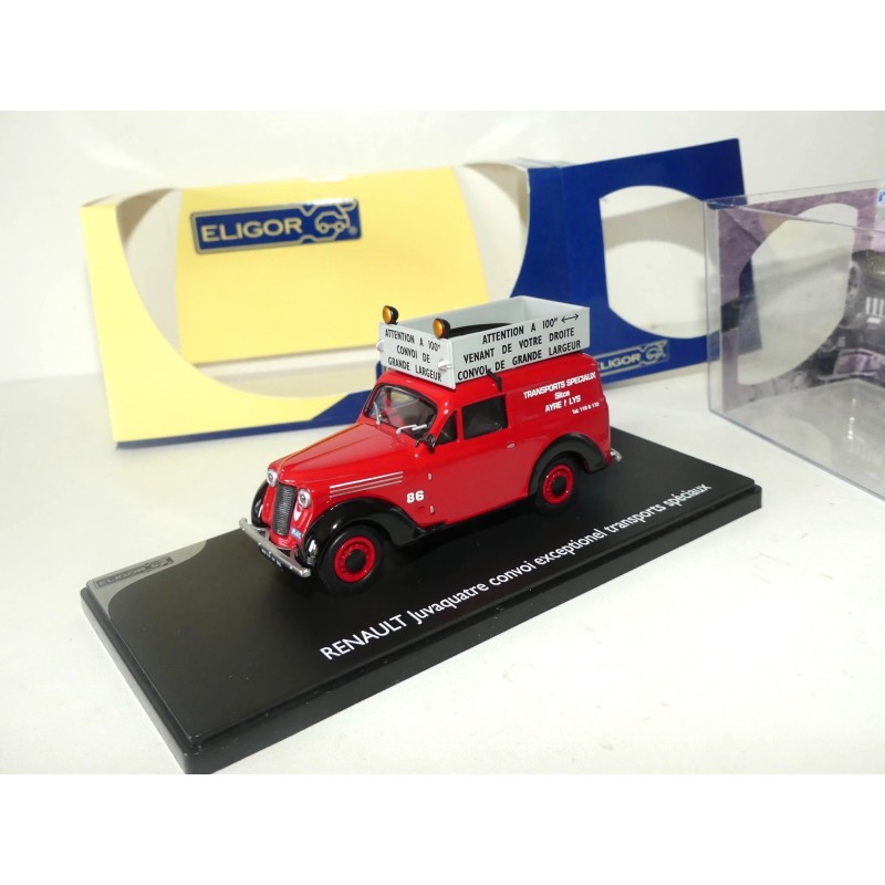 RENAULT JUVAQUATRE CONVOI EXCEPTIONNEL TRANSPORT SPECIAUX ELIGOR 1:43