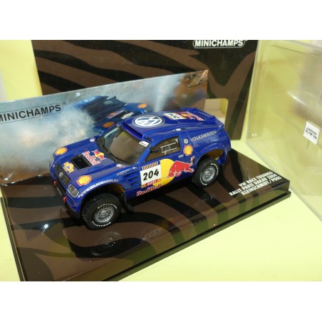 VW TOUAREG NÂ°204 RALLYE PARIS DAKAR 2004 J. KLEINSCHMIDT MINICHAMPS 1:43