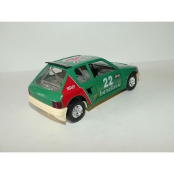 PEUGEOT 205 TURBO 16 RALLYE TOUR DE CORSE 1986 CASABIANCA BURAGO 1:24 BENETTON