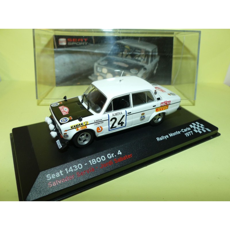 SEAT 1430 1800 Gr.4 RALLYE MONTE CARLO 1977 SERVIA ALTAYA 1:43 7Ã¨me