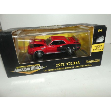 CUDA 1971 Rouge AMERICAN MUSCLE ERTL COLLECTIBLE 1:43