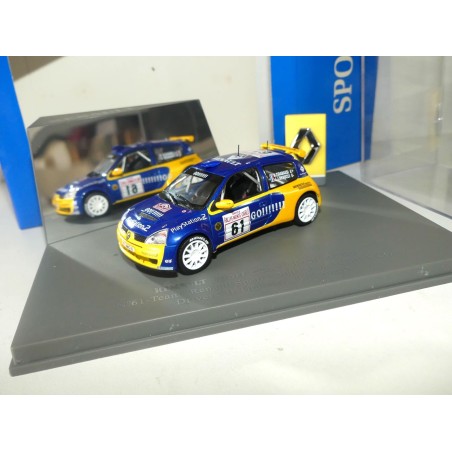 RENAULT CLIO S1600 RALLYE MONTE CARLO 2003 TIRABASSI UNIVERSAL HOBBIES 1:43 17Ã¨me
