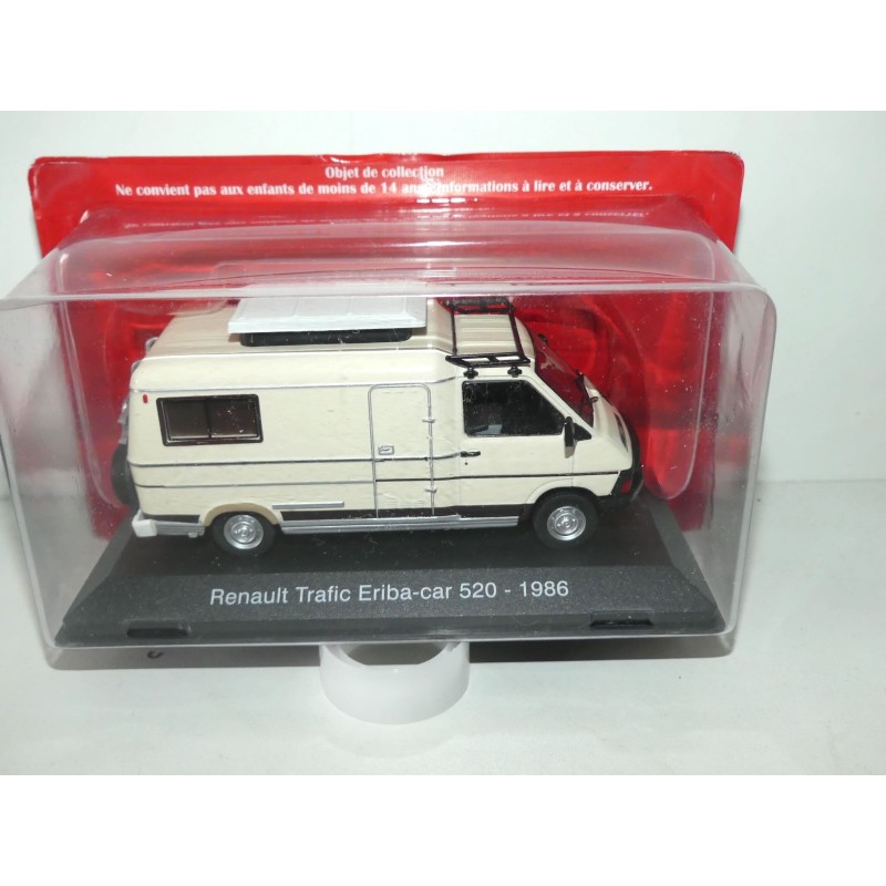 CAMPING CAR RENAULT TRAFIC ERIBA-CAR 520 1986 HACHETTE 1:43