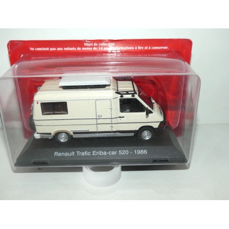 CAMPING CAR RENAULT TRAFIC ERIBA-CAR 520 1986 HACHETTE 1:43