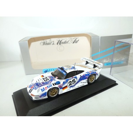 PORSCHE 911 GT1 N°25 LE MANS 1996 MINICHAMPS 1:43 2ème