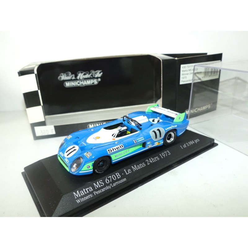 MATRA MS670B N°11 LE MANS 1973 MINICHAMPS 1:43 1er