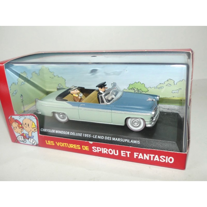 CHRYSLER WINDSOR DELUXE 1955 SPIROU ET FANTASIO ATLAS 1:43