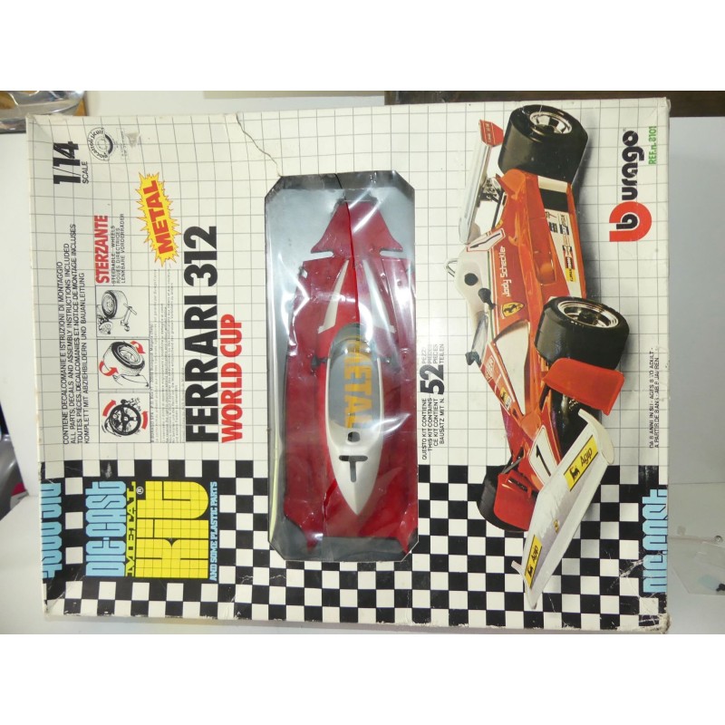FERRARI 312 WORL CUP BURAGO 8101 1:14 VOITURE A MONTER