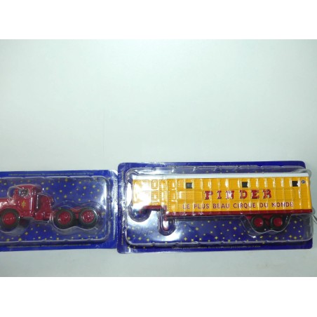 CAMION BERNARD MB 150 ET REMORQUE MENAGERIE CIRQUE PINDER ALTAYA 1:64