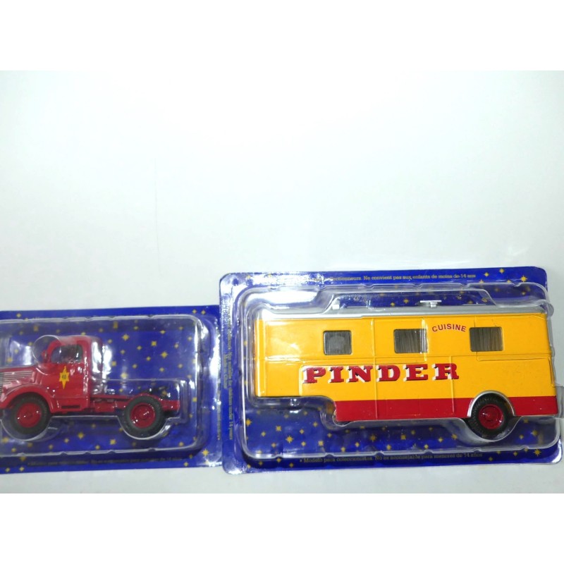 CAMION UNIC ET REMORQUE CUISINE CIRQUE PINDER ALTAYA 1:64
