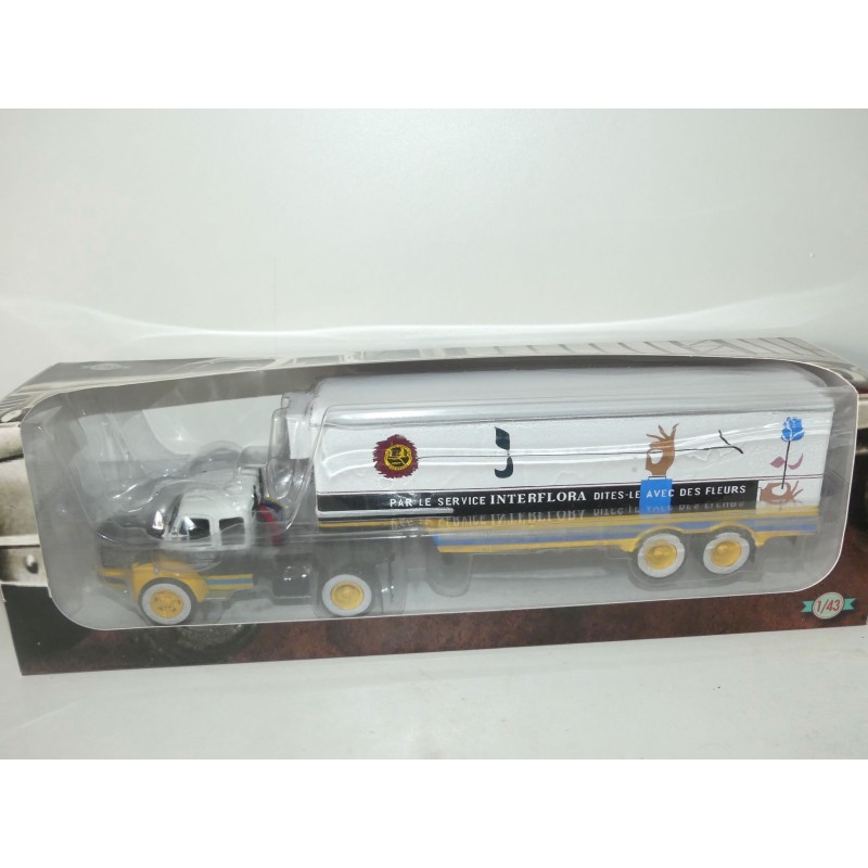 CAMION BERLIET TR10 M FRIGORIFIQUE INTERFLORA SEMI REMORQUE ALTAYA 1:43