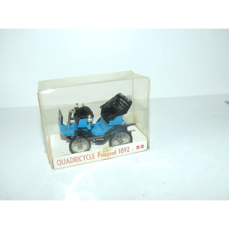PEUGEOT QUADRICYCLE 1892 Bleu MINIALUXE 1:43