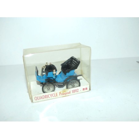 PEUGEOT QUADRICYCLE 1892 Bleu MINIALUXE 1:43