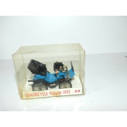PEUGEOT QUADRICYCLE 1892 Bleu MINIALUXE 1:43
