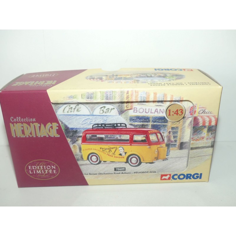 PEUGEOT D3A ORCHESTRE ADISON CIRQUE PINDER CORGI 70609 1:43