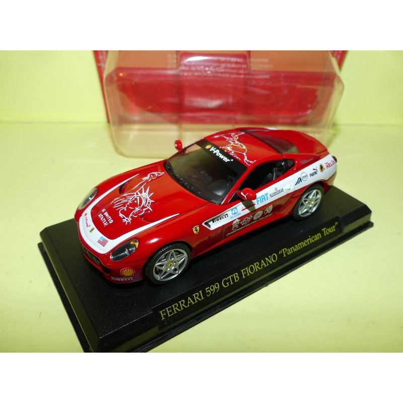 FERRARI 599 GTB FIORANO PANAMERICAN TOUR FABBRI 1:43 sous coque