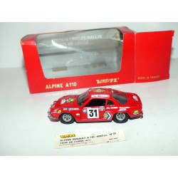 RENAULT ALPINE A110 N°31 RALLYE TOUR DE CORSE 1970  VEREM 1:43 