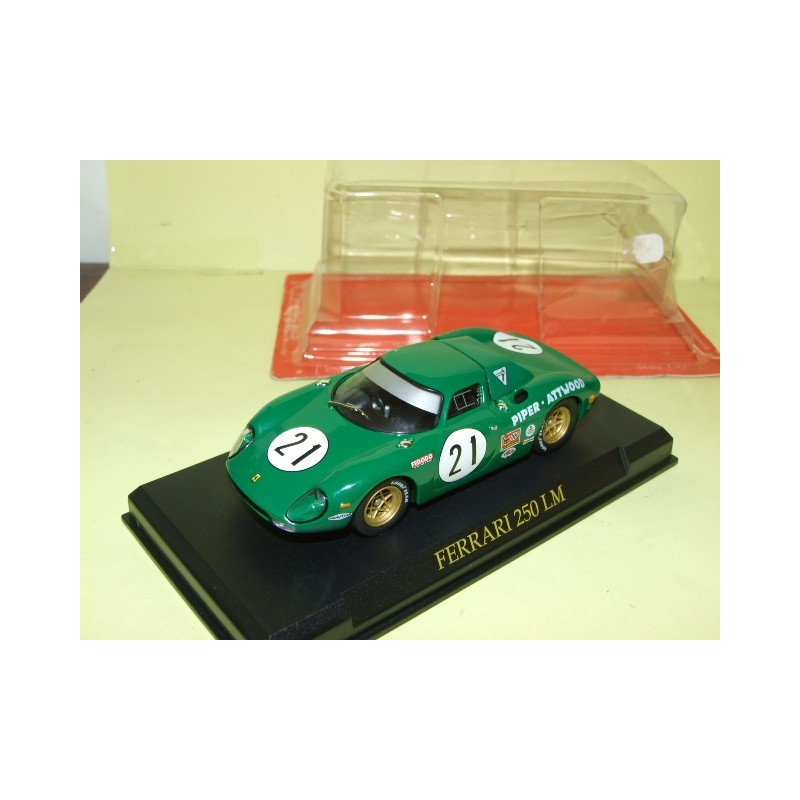 FERRARI 250 LM N°21 1968 LE MANS FABBRI 1:43 sous coque 1er