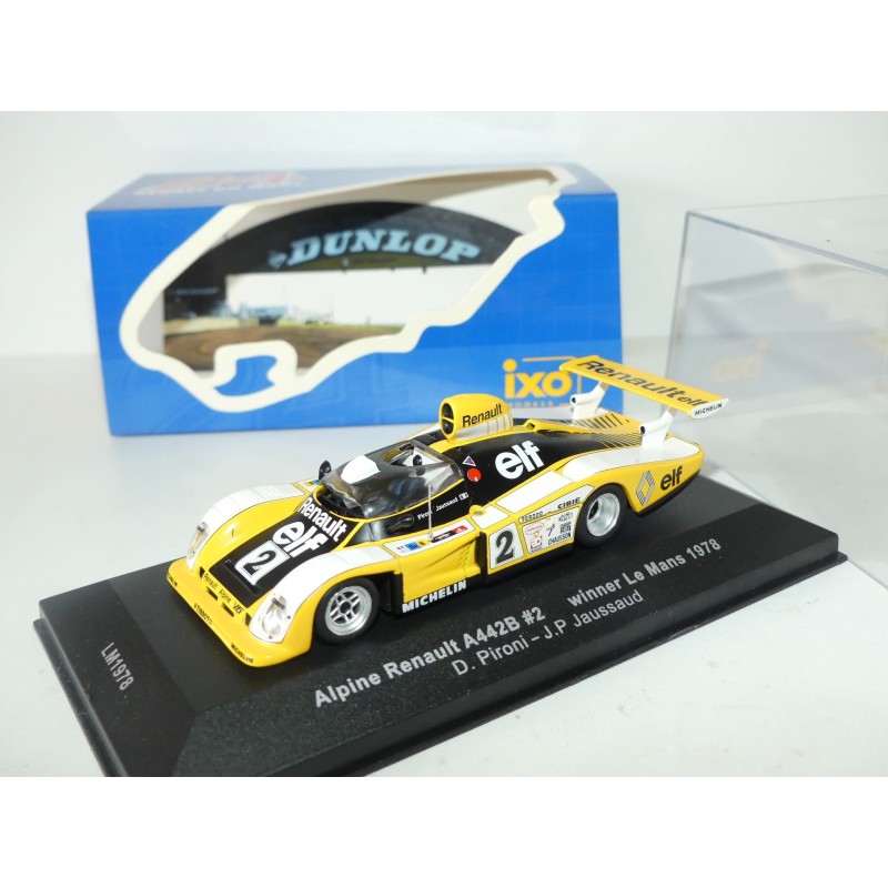 RENAULT ALPINE A442B NÂ°2 LE MANS 1978 IXO LM1978 1:43 ArrivÃ©e 1Ã¨r