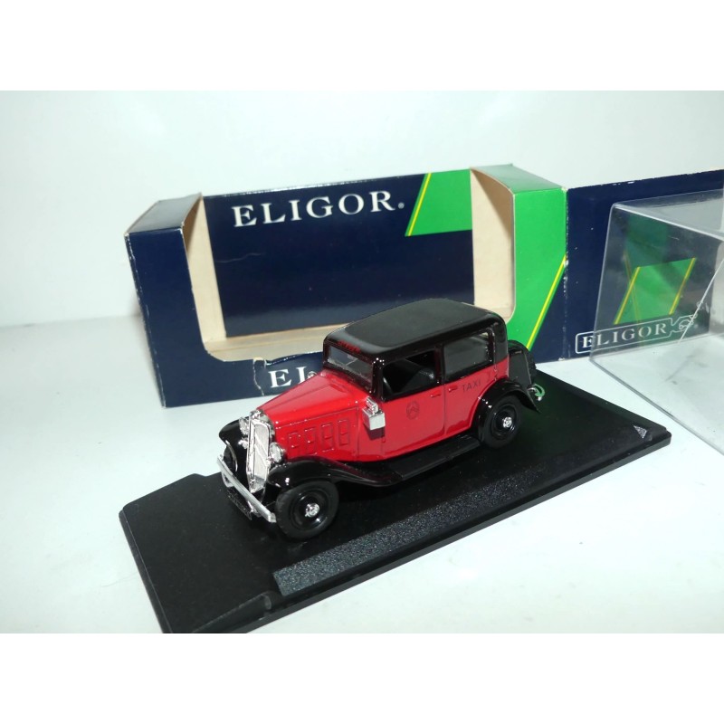 CITROEN ROSALIE BERLINE 1933 TAXI Rouge et Noir ELIGOR 1:43