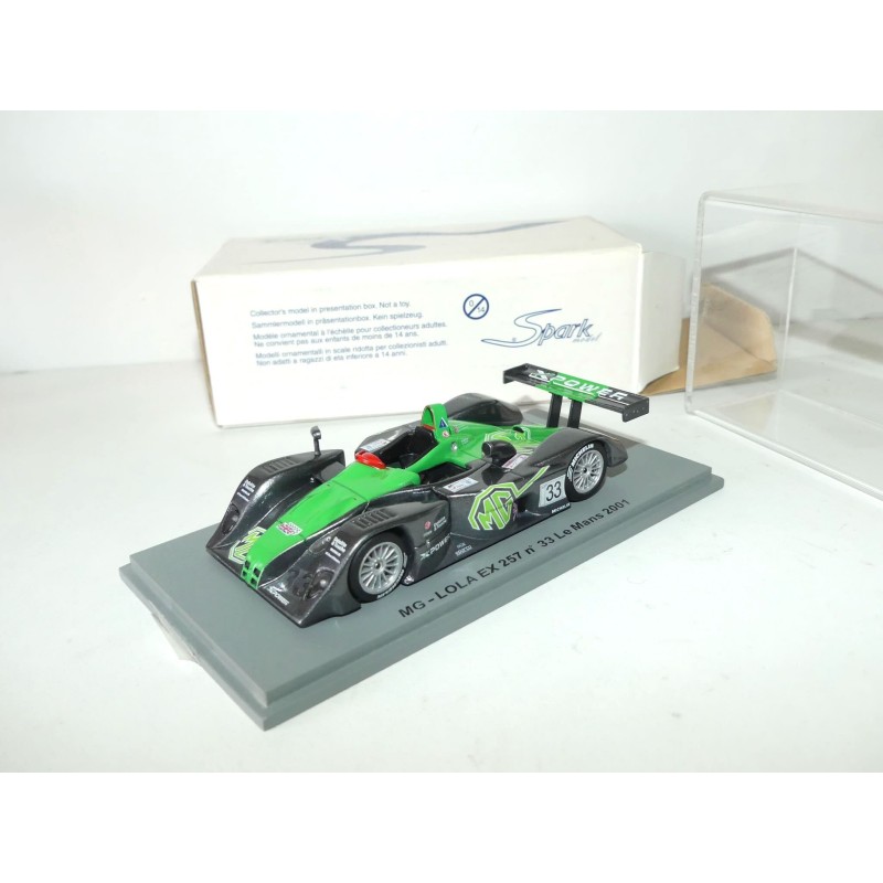 MG LOLA EX 257 N°33 LE MANS 2001 SPARK SCMG01 1:43