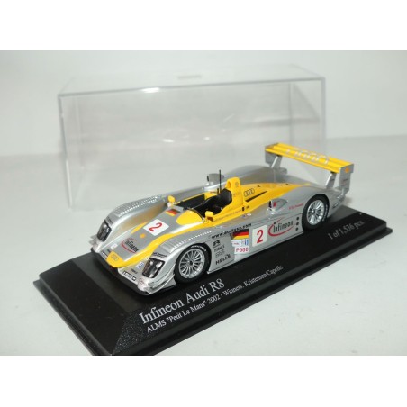 AUDI R8 ALMS N°2 Petit Le Mans 2002 MINICHAMPS 1:43