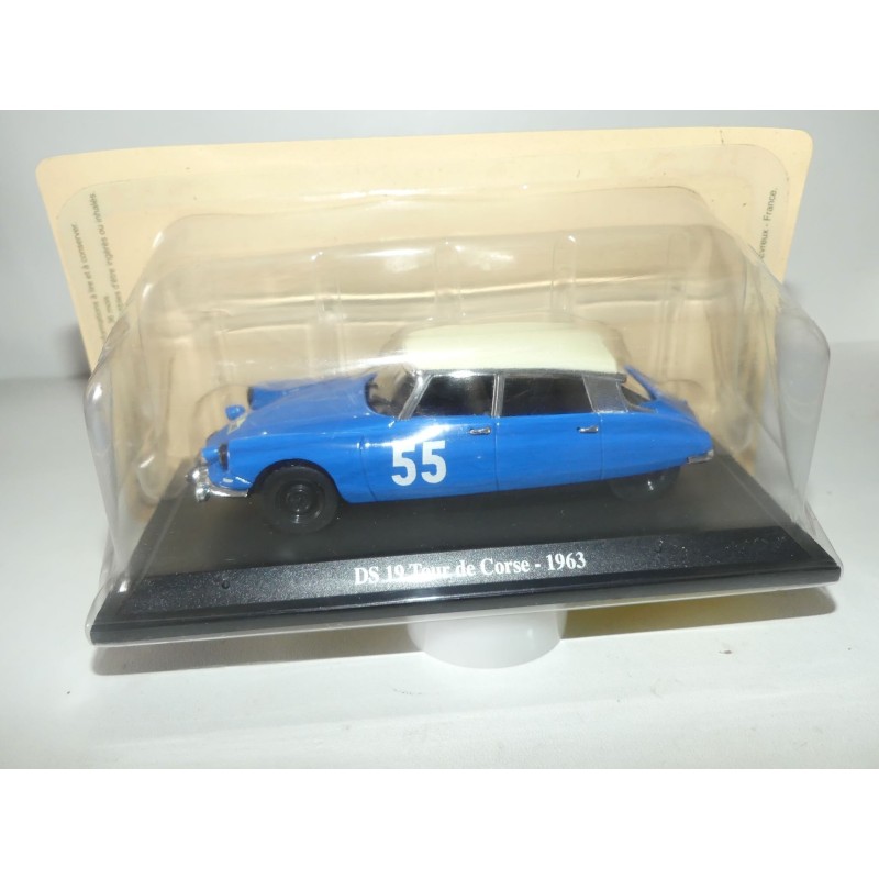 CITROEN DS 19 N°55 RALLYE TOUR DE CORSE 1963 C. BOUCHET UNIVERSAL HOBBIES 1:43 6ème blister