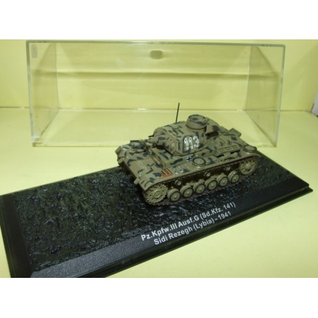 CHAR DE COMBAT N°24 Pz.Kpfw.III Ausf.G LYBIE 1941 ALTAYA 1998 1:72