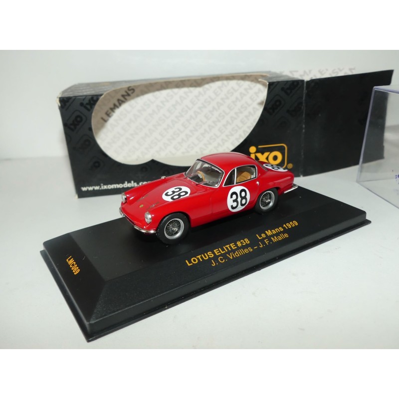 LOTUS ELITE NÂ°38 LE MANS 1959 IXO LMC069 1:43 ArrivÃ©e 26Ã¨me  Abd