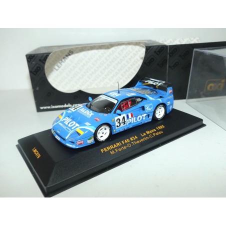 FERRARI F40 NÂ°34 LE MANS 1995 IXO LMC076 1:43 ArrivÃ©e 12Ã¨me